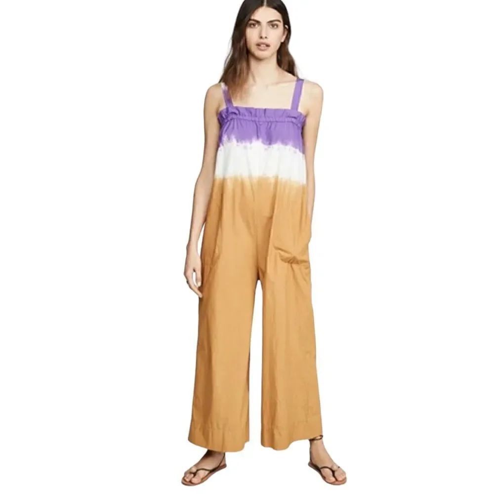 Sea New York Honey Purple Zelda Tie Dye Jumpsuit Size 10